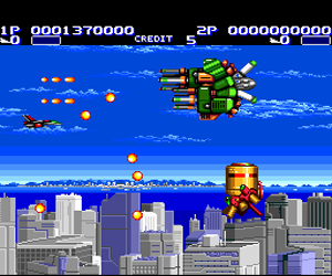 Aero Blasters (Japan) Screenshot 1